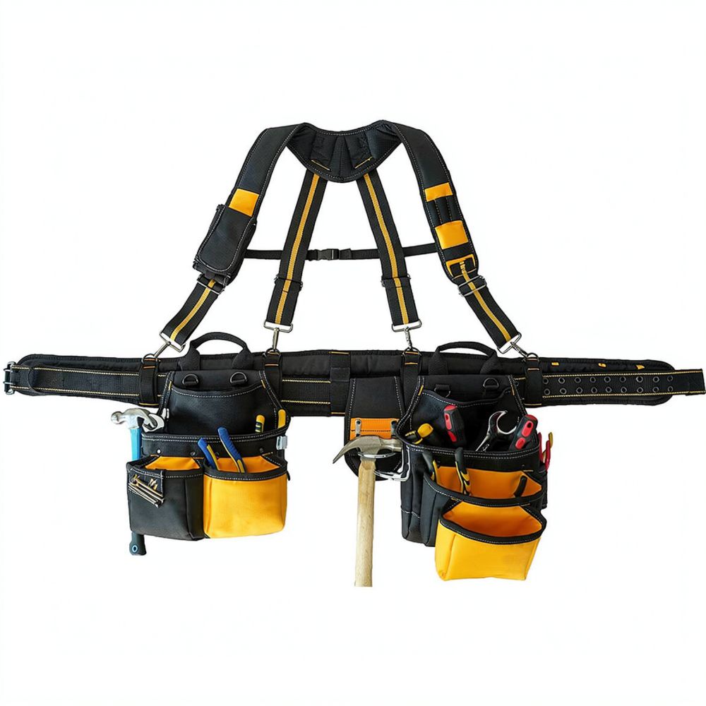 Heavy Equipment Electrician - Professional Heavy Duty Tool Belt Suspenders