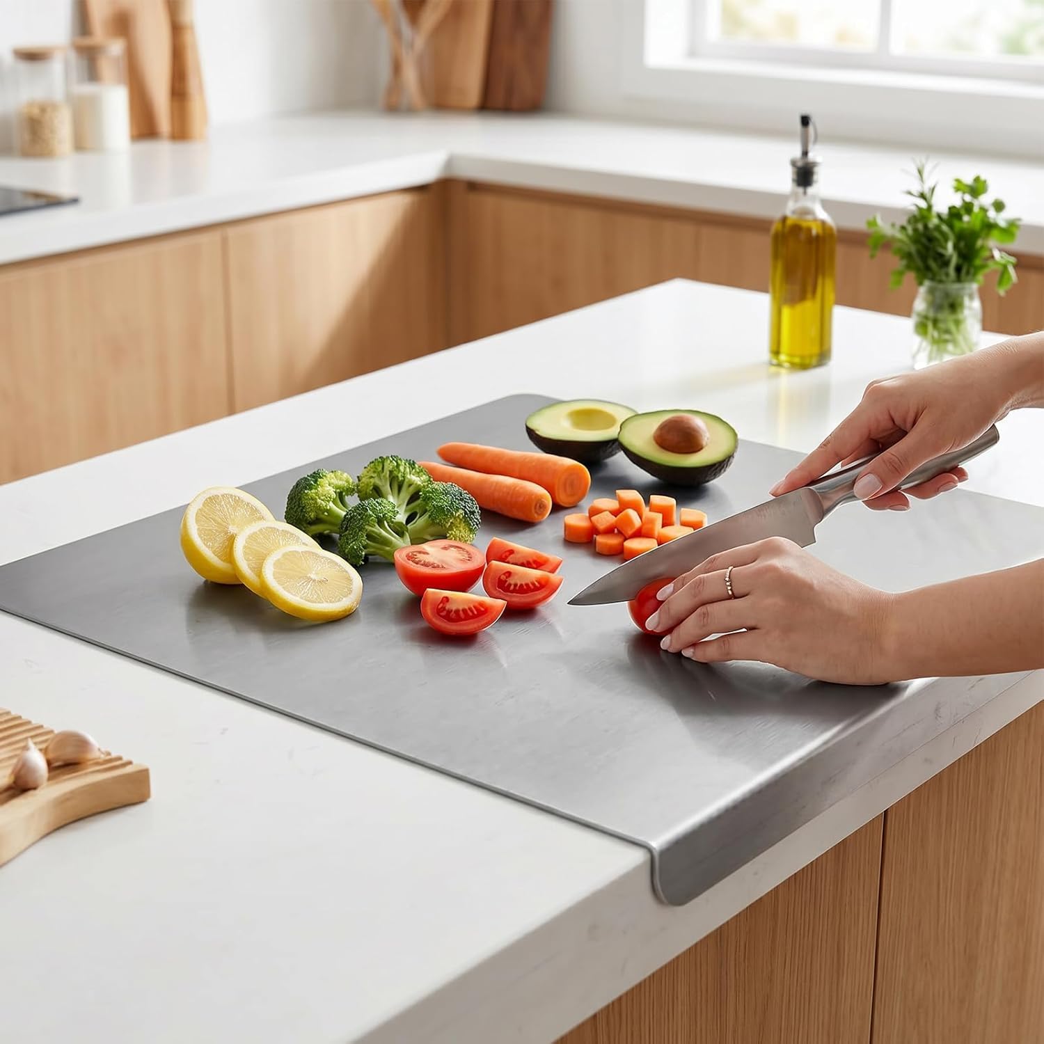 Stainless Steel Cutting Board  - Heavy Equipment Bucket recension och pris